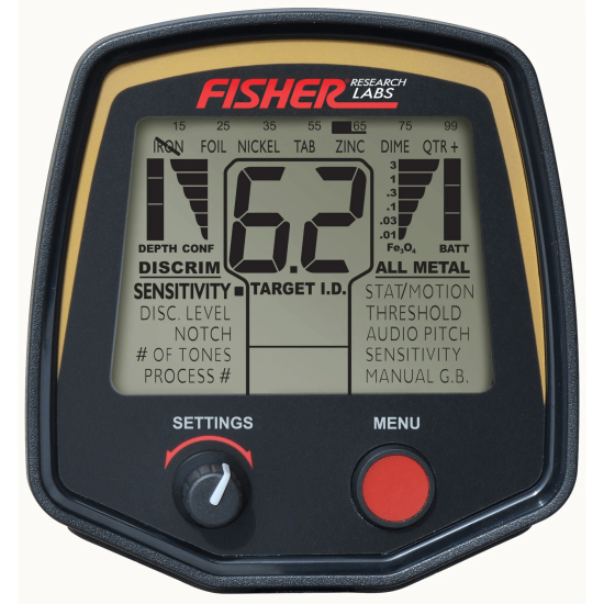 Fisher F75 met 11” DD zoekschijf